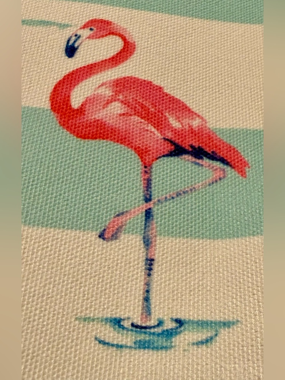 Tote bag - beach tote - flamingo - brand new w/ detached tags. 16”hx21”w - Picture 7 of 14